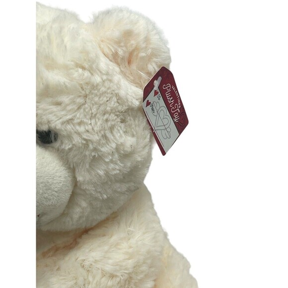 Fiesta Valentine's Day Teddy Bear White Hold Heart Balloon Gift Tag Card 10” - Picture 4 of 12